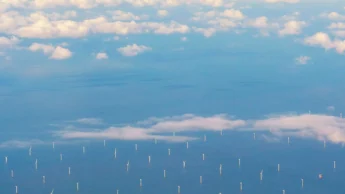 Wind park on sea