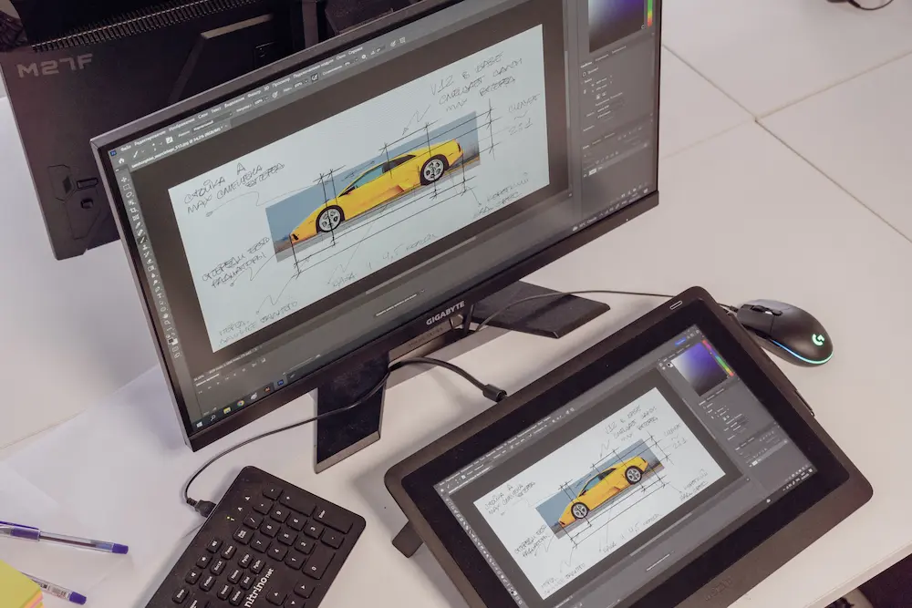 Het proces van productontwerpen van een auto